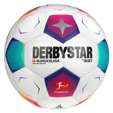 Derbystar Football Bundesliga Brilliant Replica v23 (Season 2023/2024) white/multicoloured